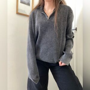Vintage Lucky Brand Waffle Pullover Sweater